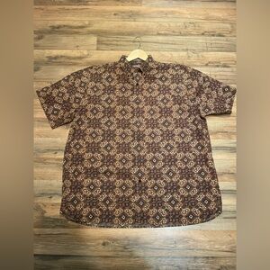 Daniel Cremieux signature Collection Brown Shirt Xl